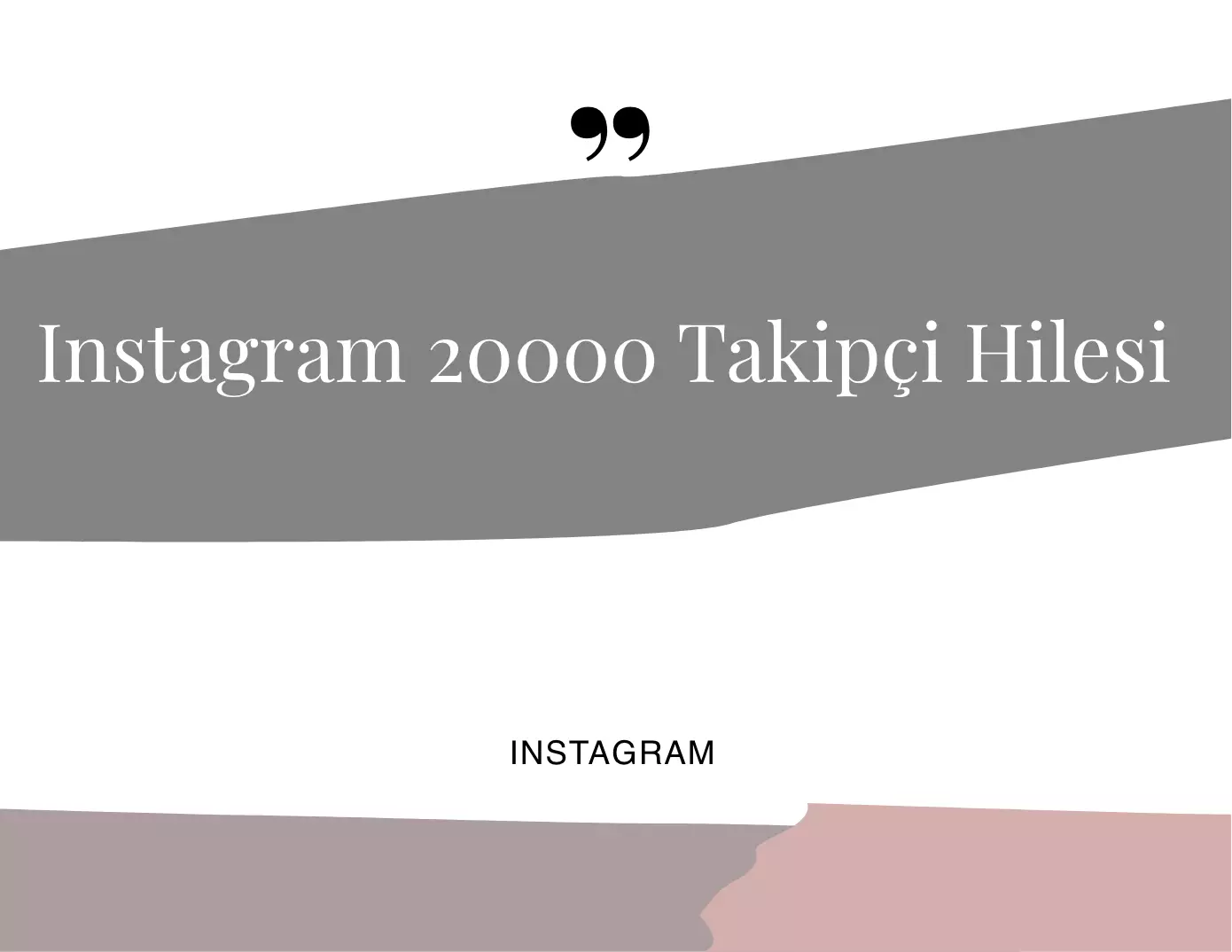 Instagram 20.000 Takipçi Hilesi