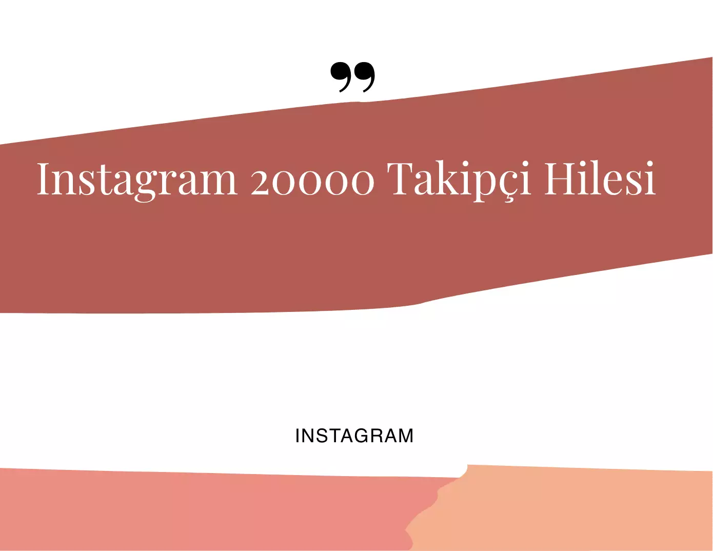 Instagram 20k Takipçi Hilesi