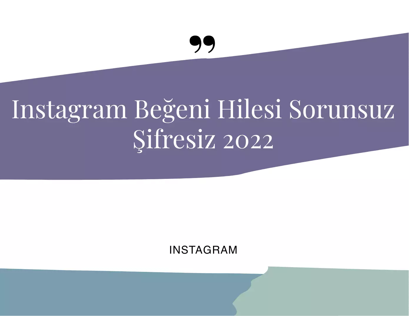 Instagram Beğeni Hilesi Sorunsuz Şifresiz 2022
