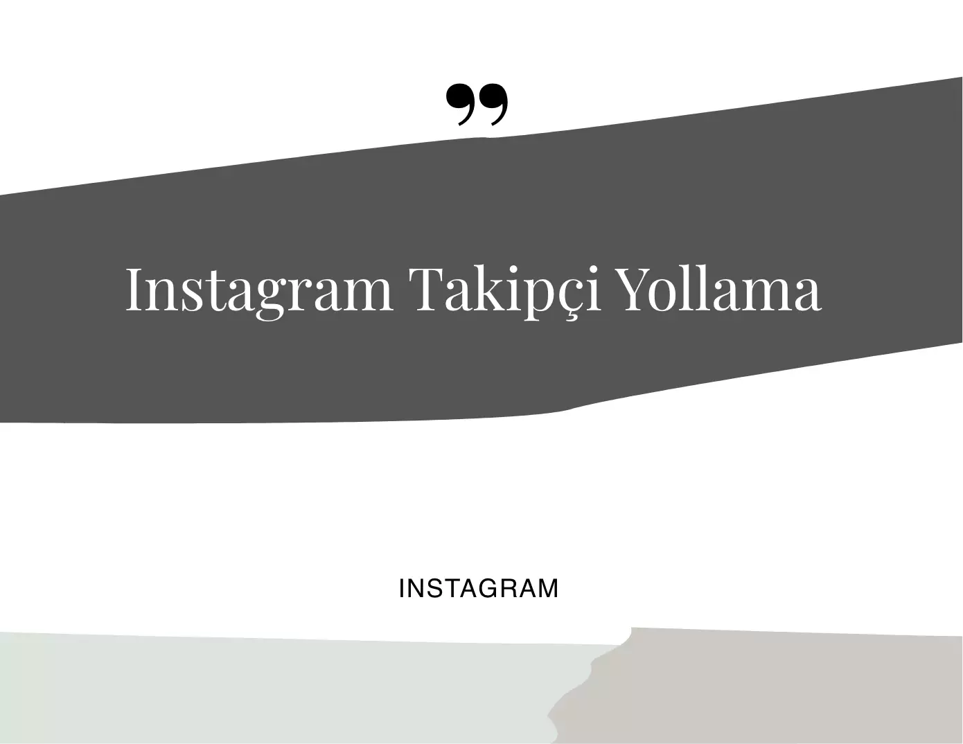 Instagram Takipçi Yollama