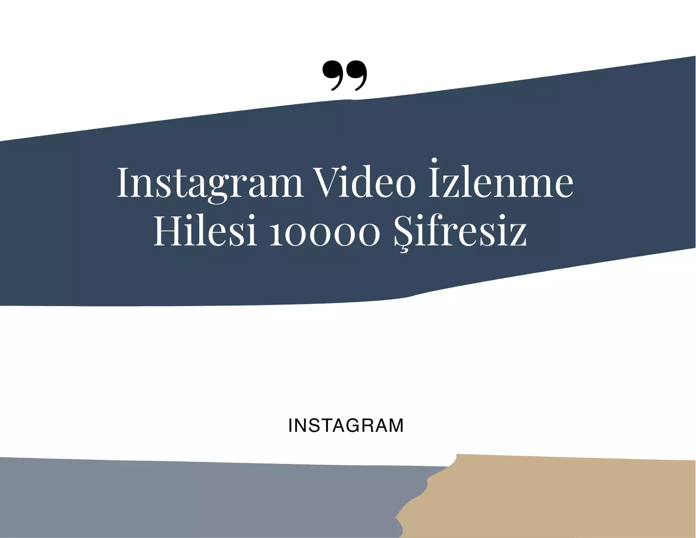 Instagram Video İzlenme Hilesi 10000 Şifresiz