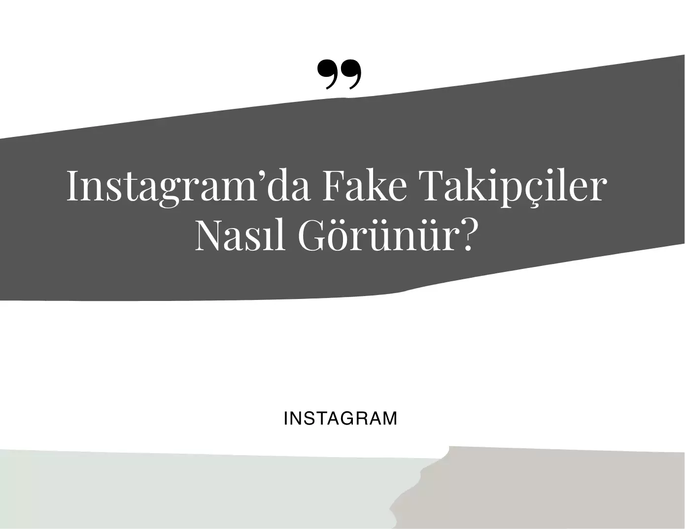 Instagram’da Fake Takipçiler Nasıl Görünür?