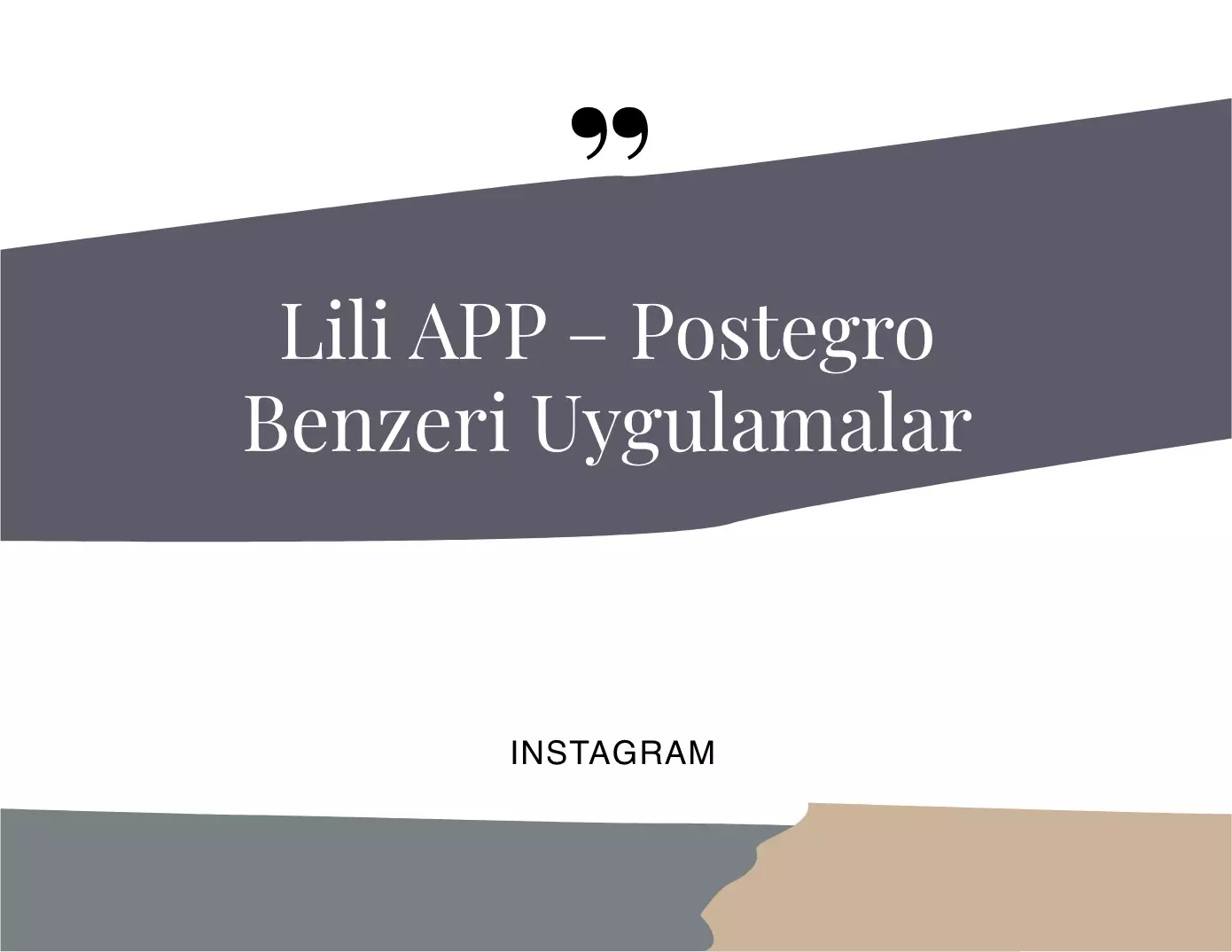 Lili APP – Postegro Benzeri Uygulamalar